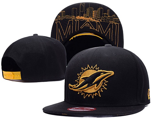 NFL Miami Dolphins Logo Stitched Snapback Hats 012